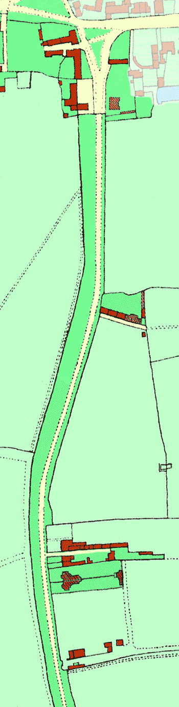 Map of Newport Road in 1900